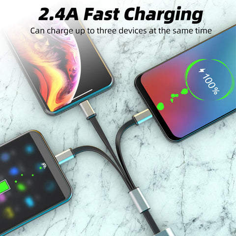 Metal 3in1 Fast Charging USB Cable