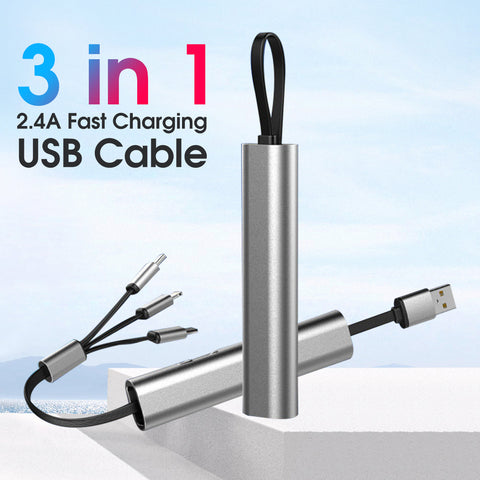 Metal 3in1 Fast Charging USB Cable